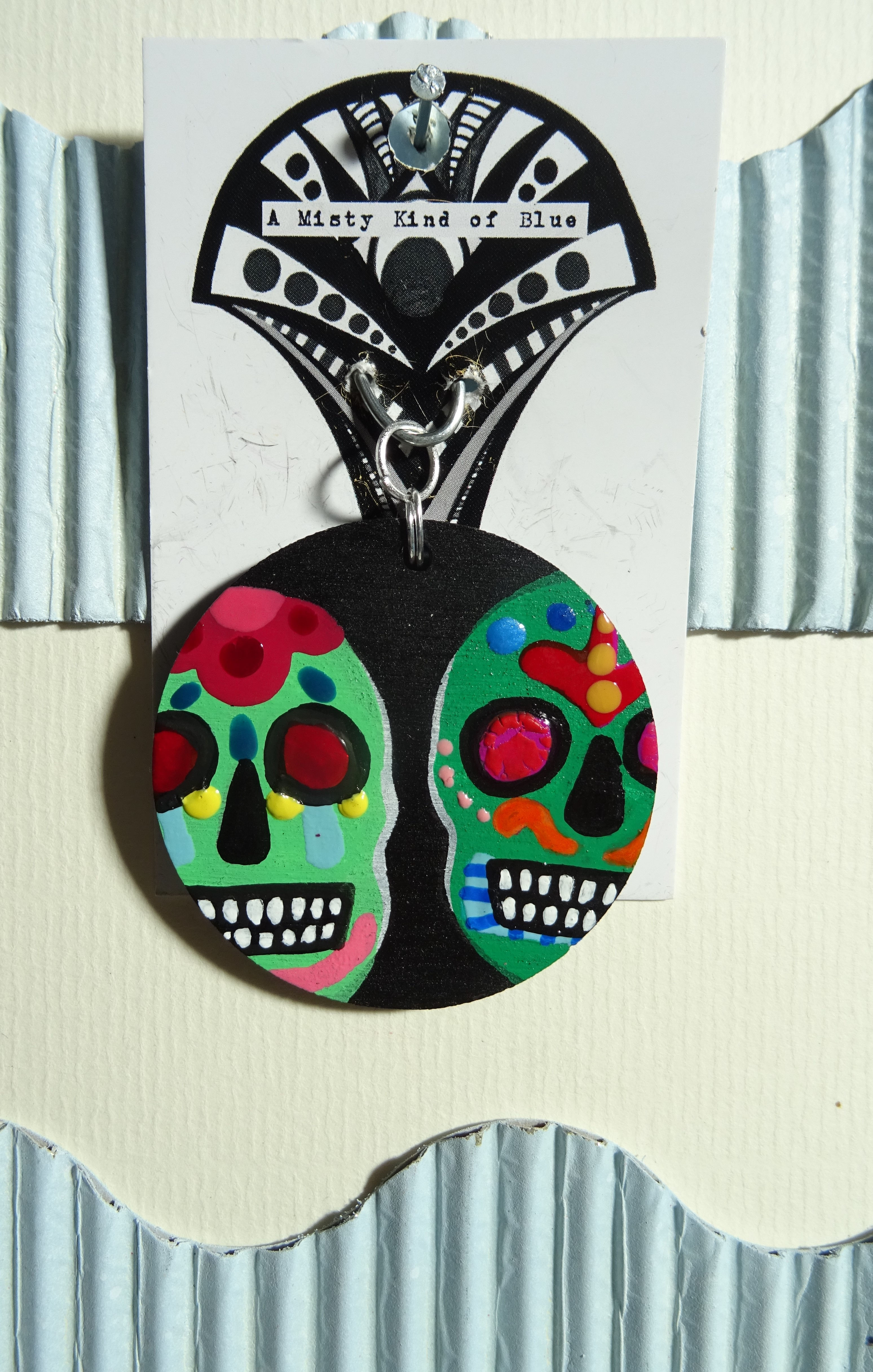 Sugar Skull Necklace Pendant 26