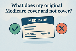 What does my original Medicare cover and not cover?