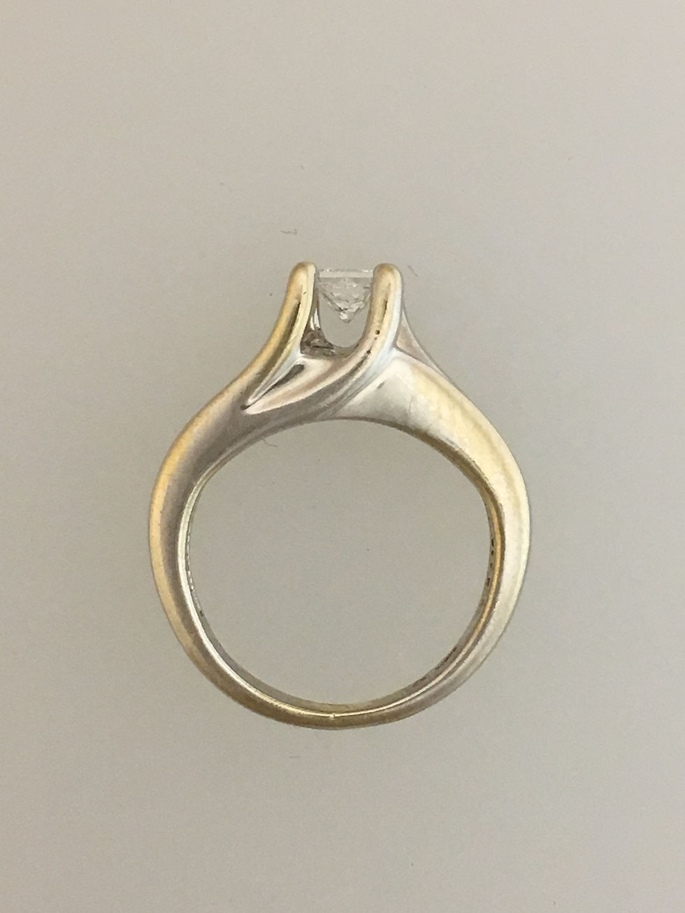 Thumbnail: 14k White Gold .60 TW Diamond Ring Size - 3