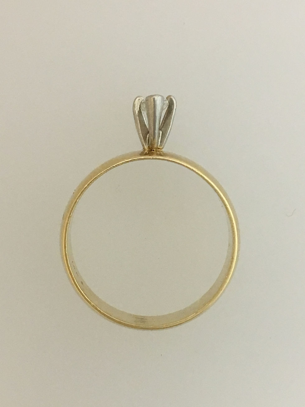 Thumbnail: 14k Yellow Gold .58 Diamond Ring Size - 9