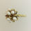 Thumbnail: 14k Yellow Gold Pearl & .05 Ruby Ring Size - 7 3/4