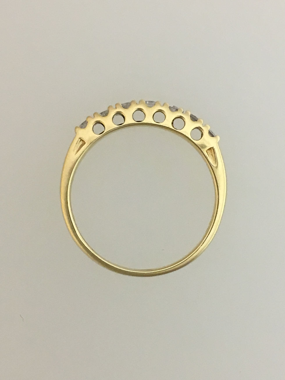 Thumbnail: 10k Yellow Gold .35 TW Diamond Ring Size -