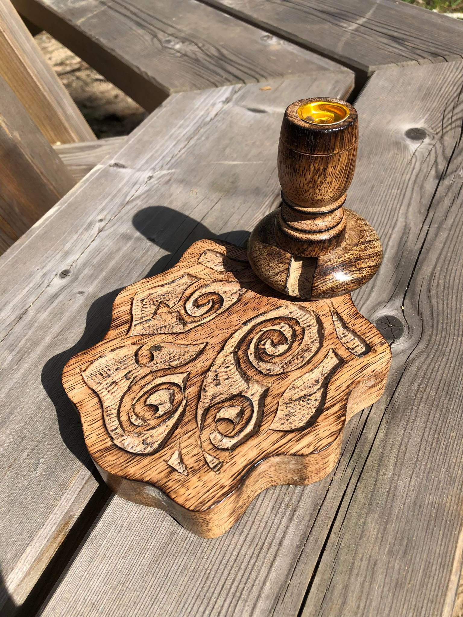 Queimador de Refluxo Inverso - Madeira de Mango