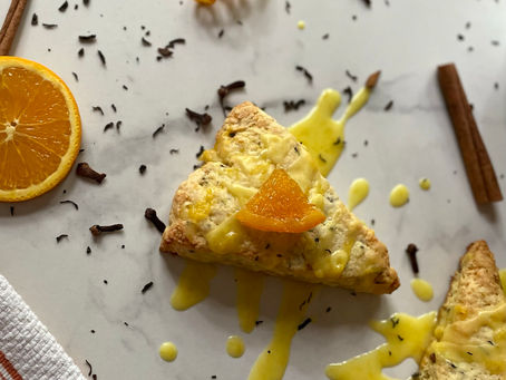 Orange Cinnamon Spice Tea Scones