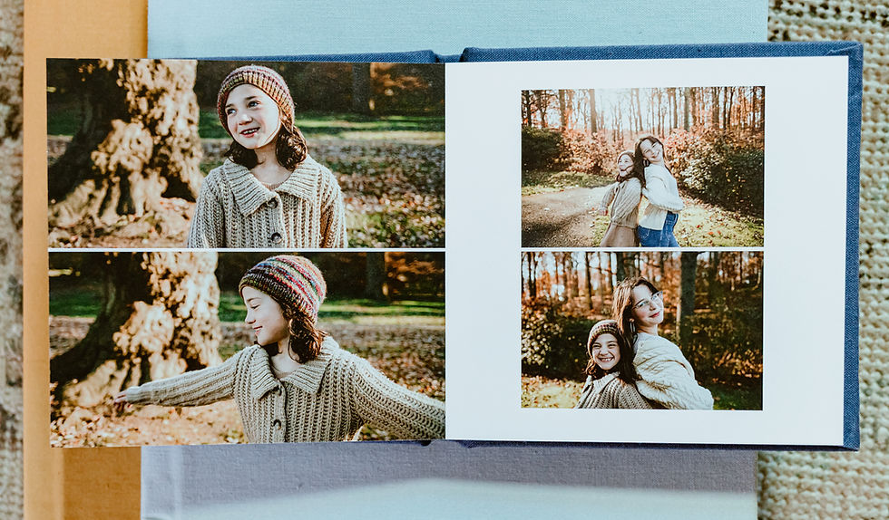 detail of a spread of an Mpix photobook. 