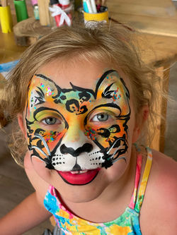 Tiger facepainting Ibiza