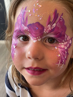 Flower fairy facepainting