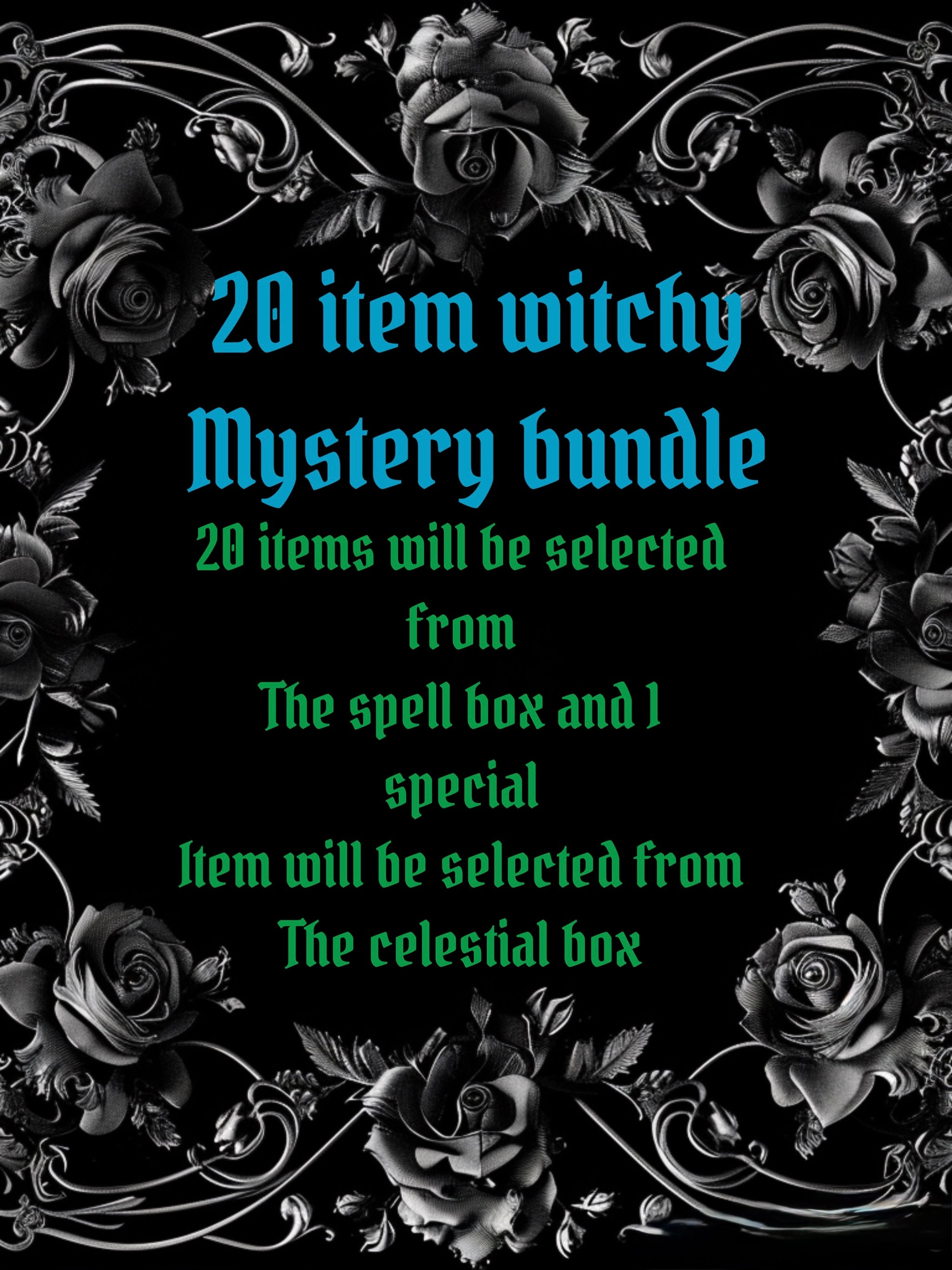 20 item witchy mystery bundle