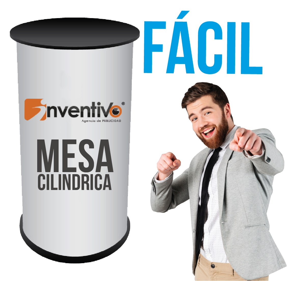 MESA CILINDRICA PUBLICITARIA