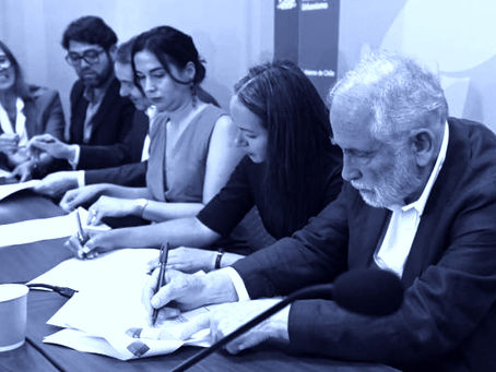 Minvu y pobladores de megatoma de San Antonio firman convenio de colaboración para ejecutar proyecto habitacional