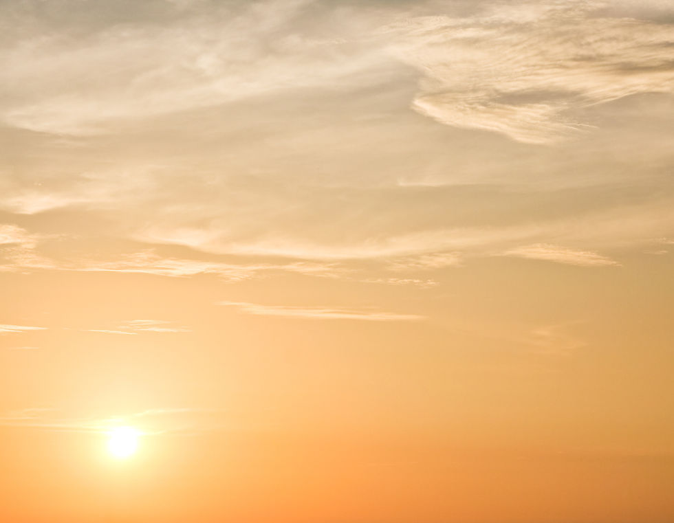Calm sunset