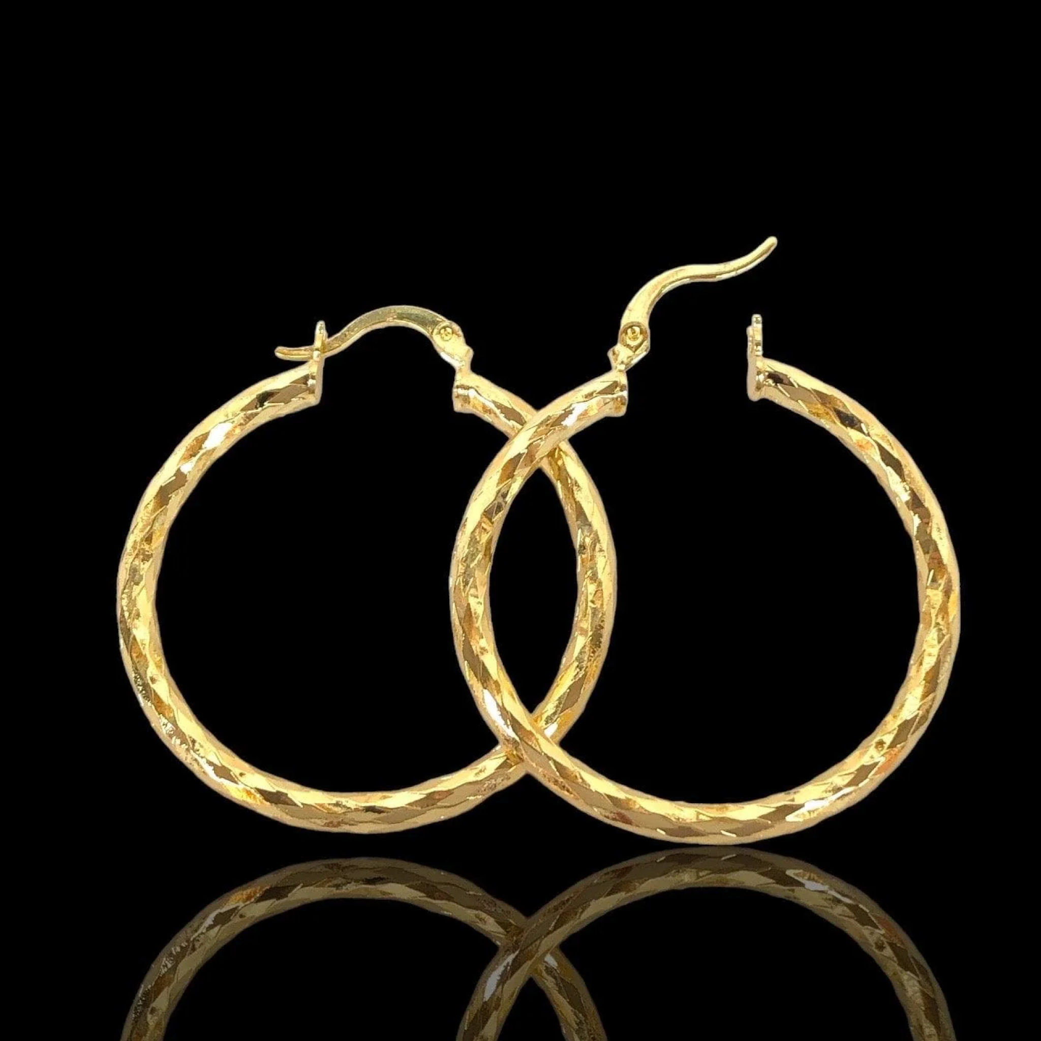 Gold-filled Diamond Cut Hoopjewelry