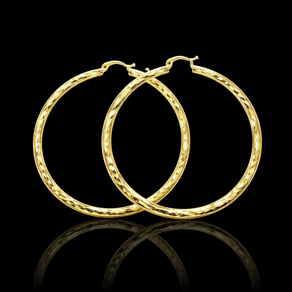 Thumbnail: Majesté Classique Suprême – Polished Hoop Earrings d’Or