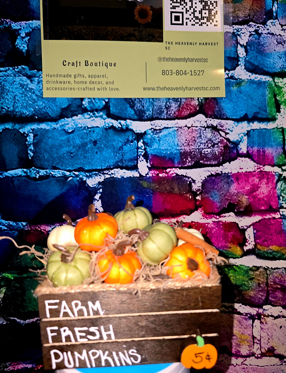 Thumbnail: Mini crate , Farm Fresh Pumpkins decor 