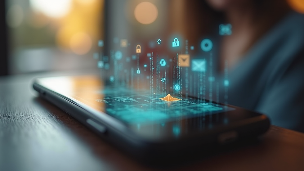 Close-up view of a smartphone displaying social media trends