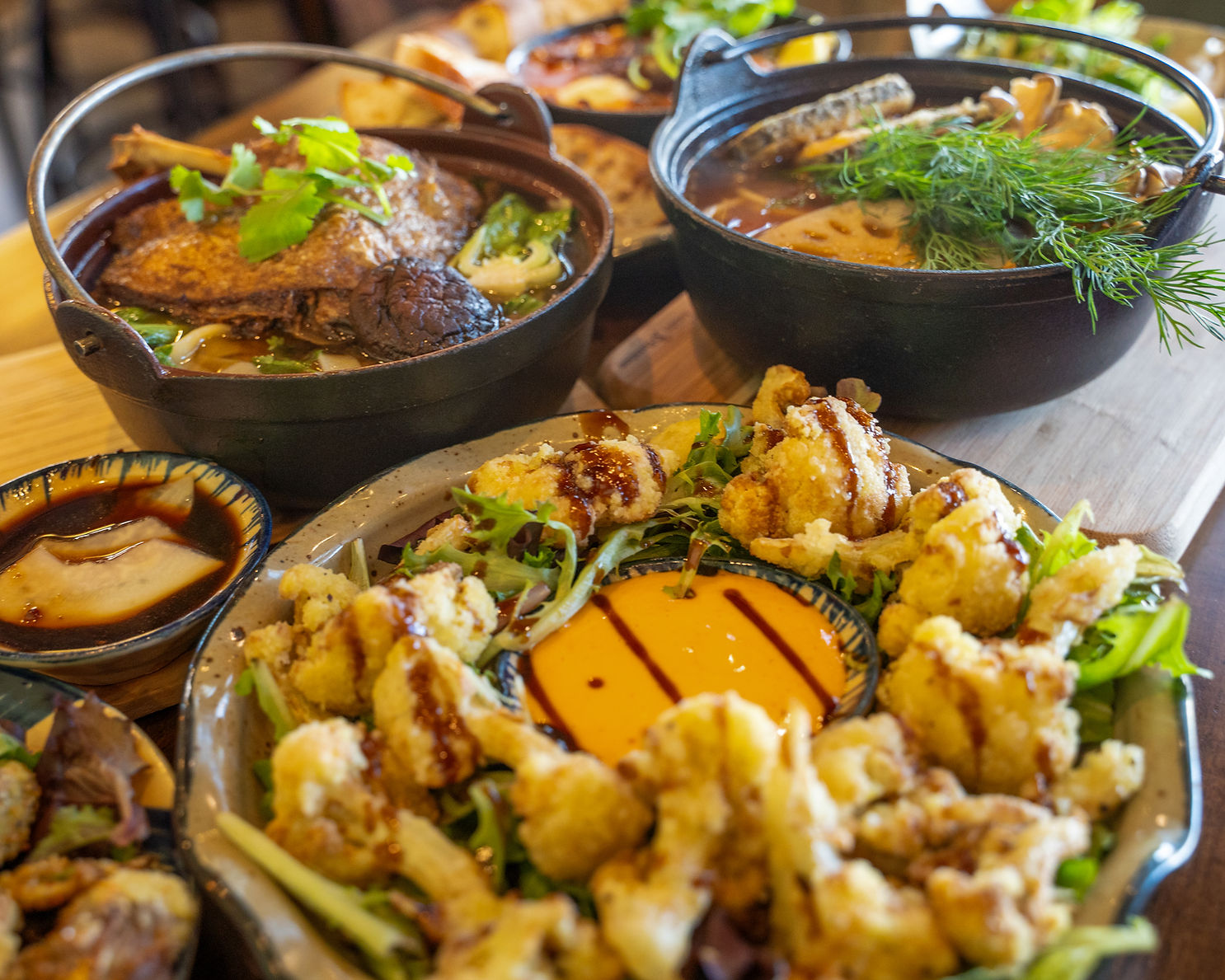 Sen Organic Small Plate_caulifower.herbal duck soup_Richmond.jpg