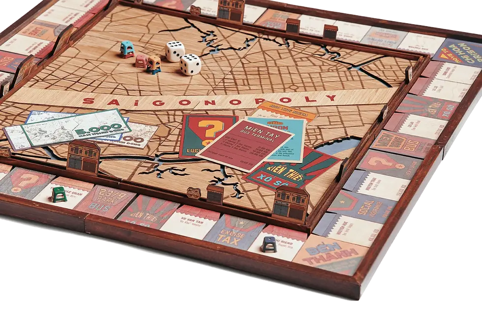 Thumbnail: The Handcrafted Wooden Map Saigonopoly Game