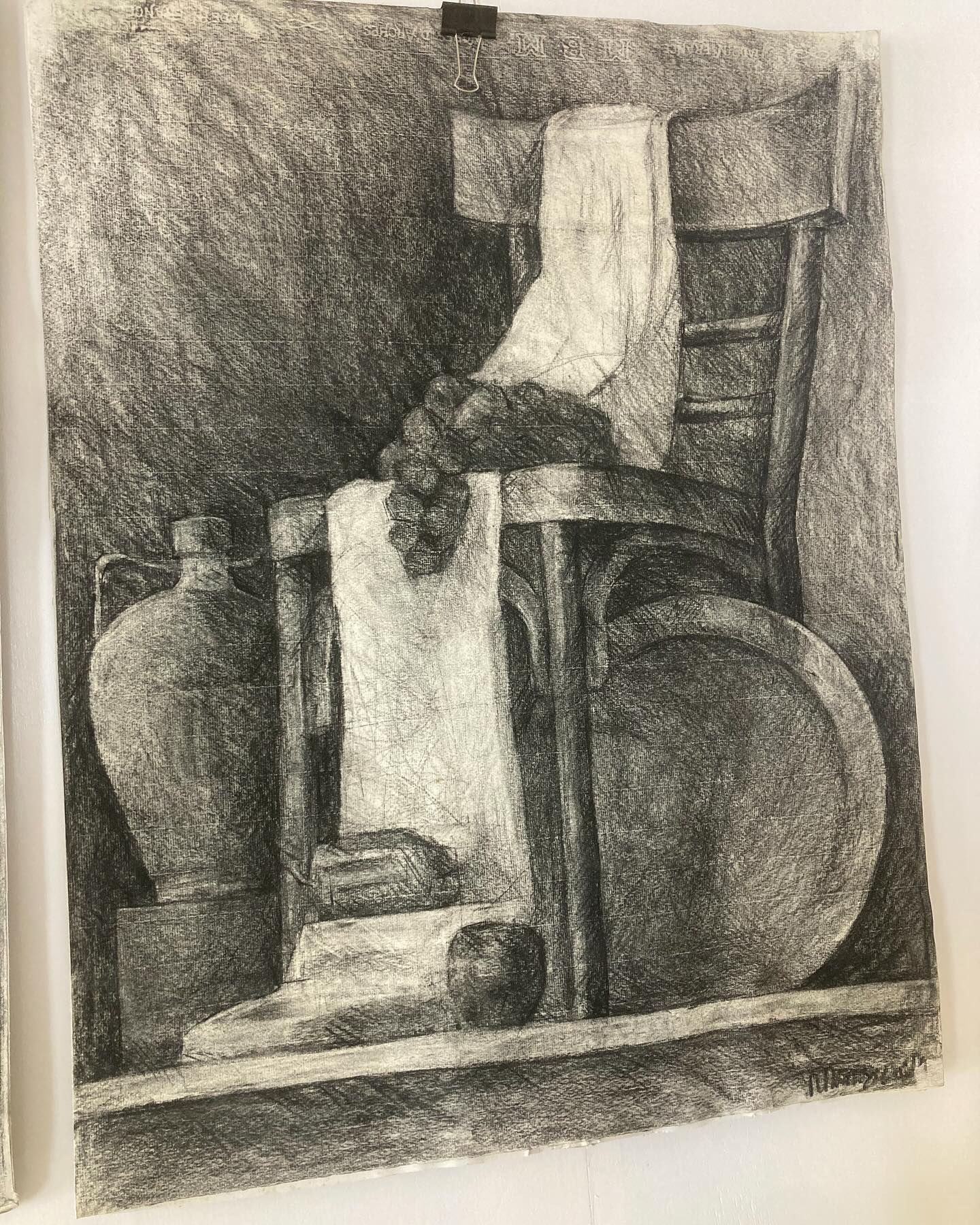 STILL LIFE CHARCOAL ARTWORK