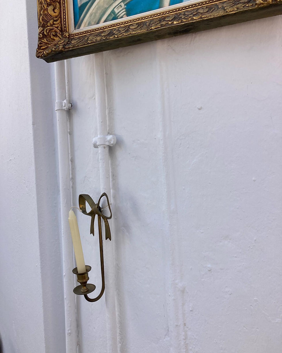 Thumbnail: VINTAGE BRASS CANDLE SCONCE
