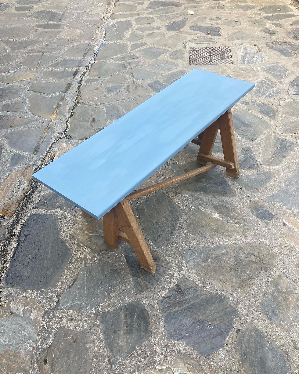 Thumbnail: VINTAGE TRESTLE TABLE