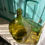 Thumbnail: LARGE VINTAGE GREEN GLASS DEMIJOHN BOTTLE
