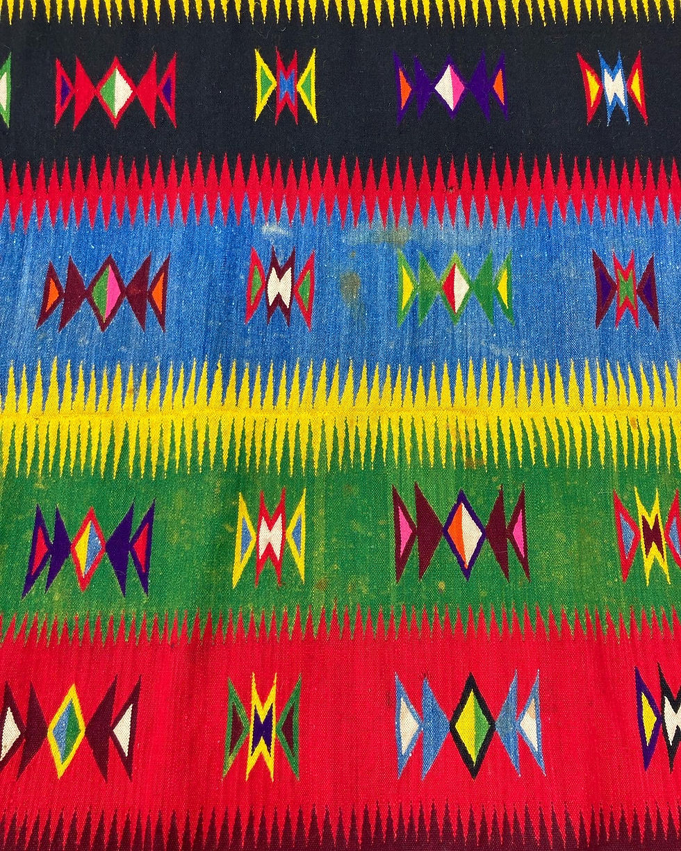 Thumbnail: VIBRANT VINTAGE WOOL KILIMI