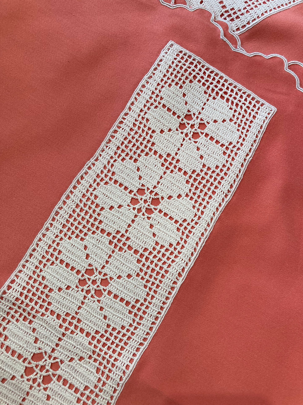 Thumbnail: SET OF 6 SALMON PINK PLACEMATS