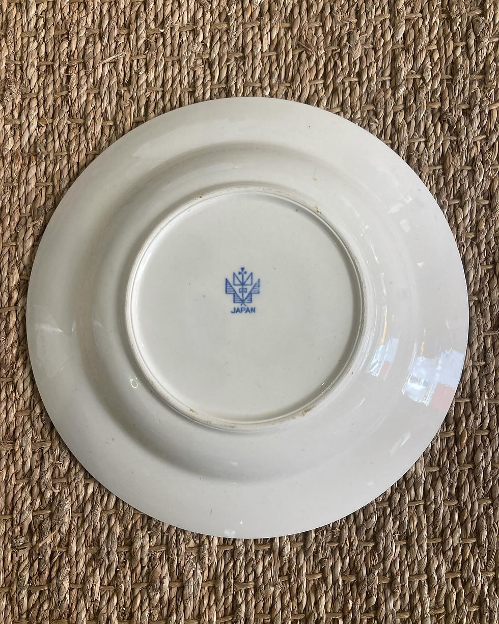 Thumbnail: VINTAGE VIBRANT BLUE & WHITE SOUP PLATE