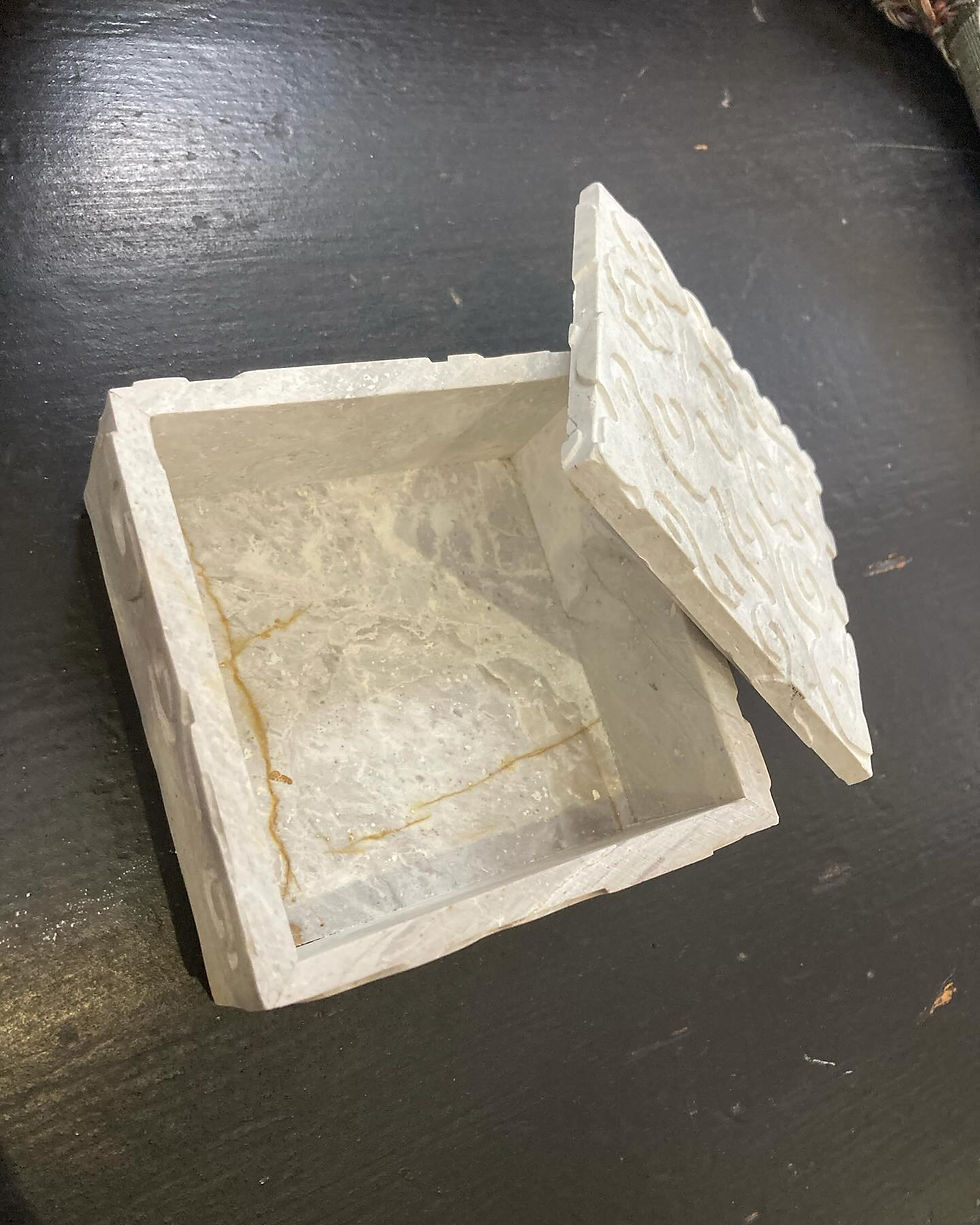 Thumbnail: HAND CARVED VIETNAMESE SOAPSTONE BOX