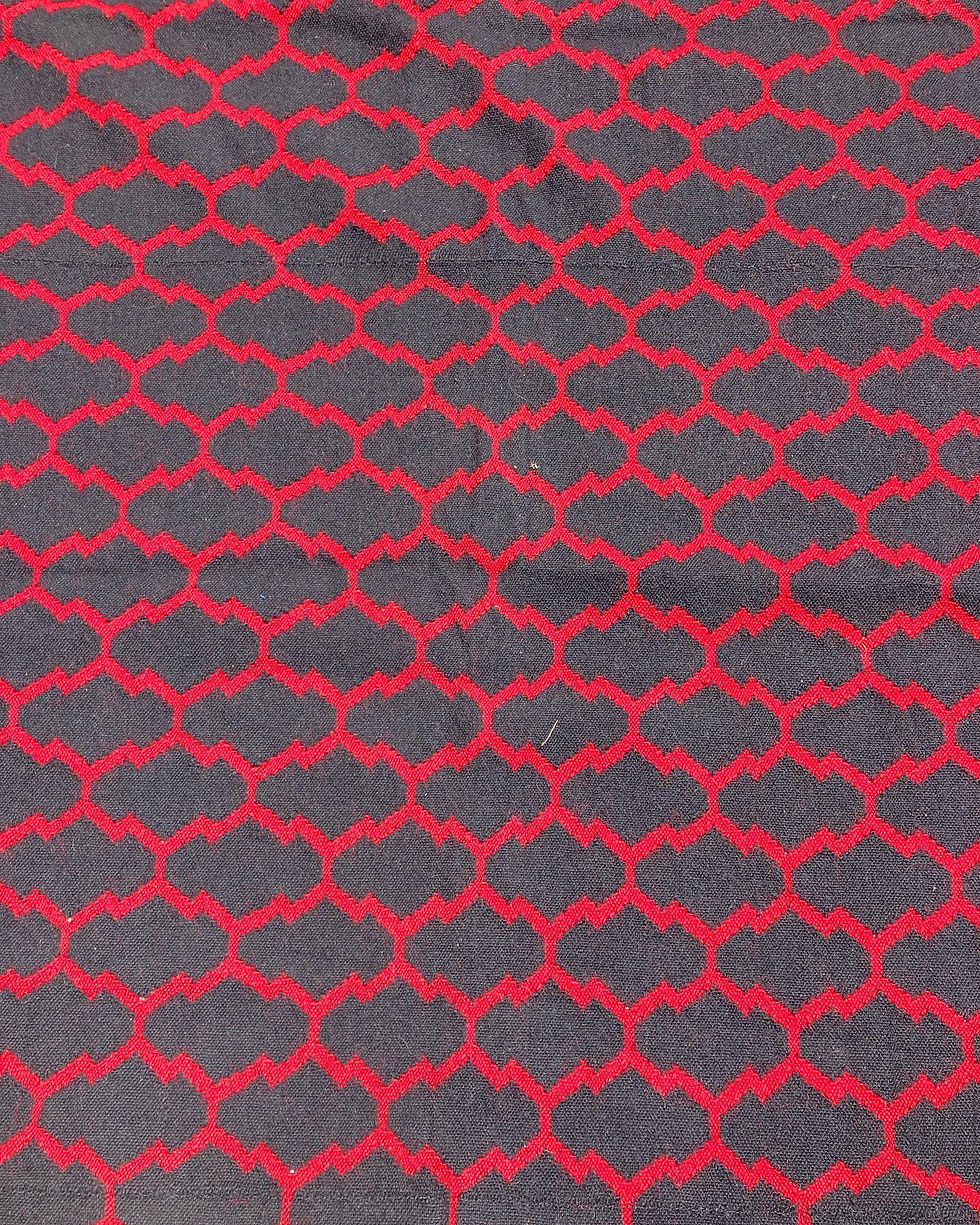Thumbnail: EXTRA LARGE VINTAGE 3 BORDER WOOL KILIMI
