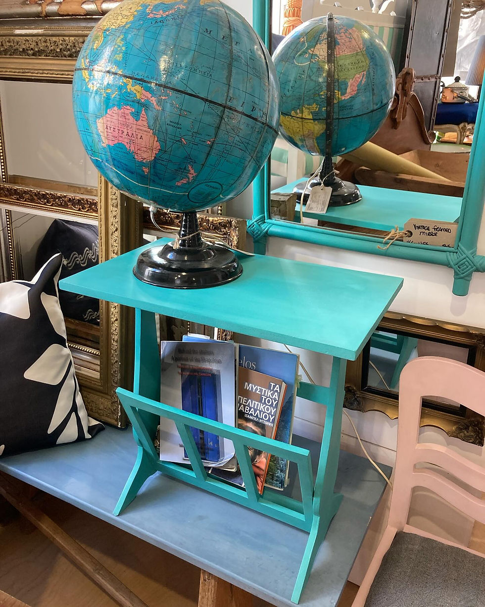 Thumbnail: VINTAGE PAINTED SIDE TABLE 