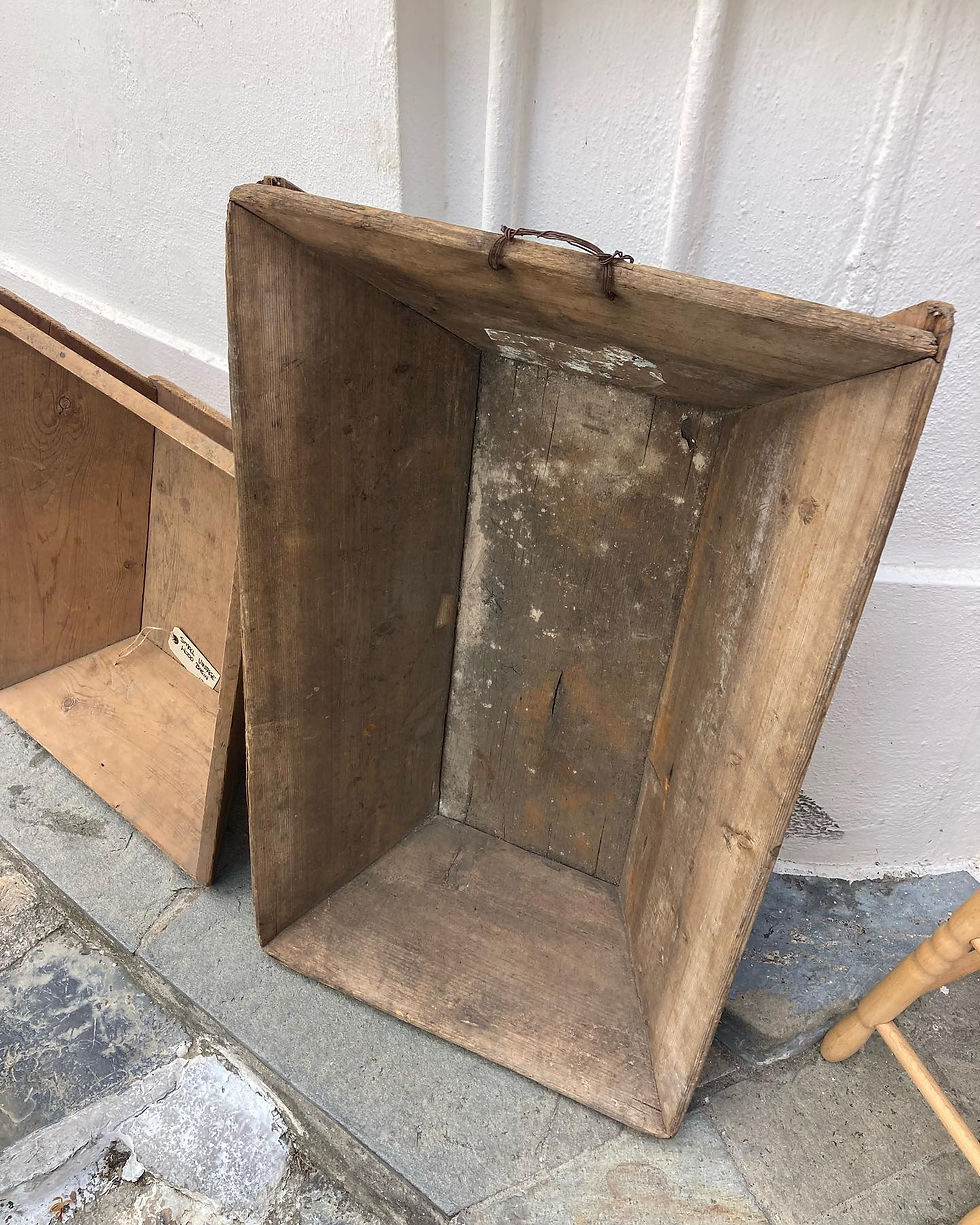 Thumbnail: LARGE VINTAGE WOODEN BASIN