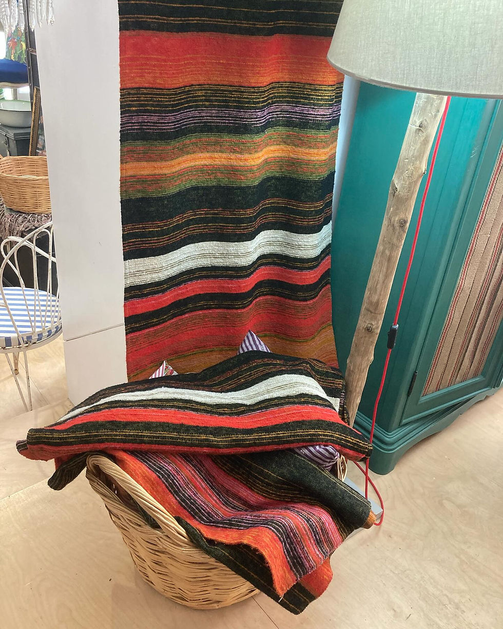 Thumbnail: RETRO STRIPE WOOL CURTAINS