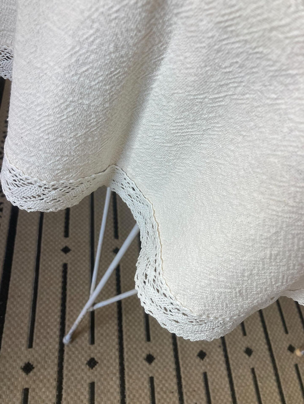 Thumbnail: TRADITIONAL ROUND HANDMADE TABLECLOTH 