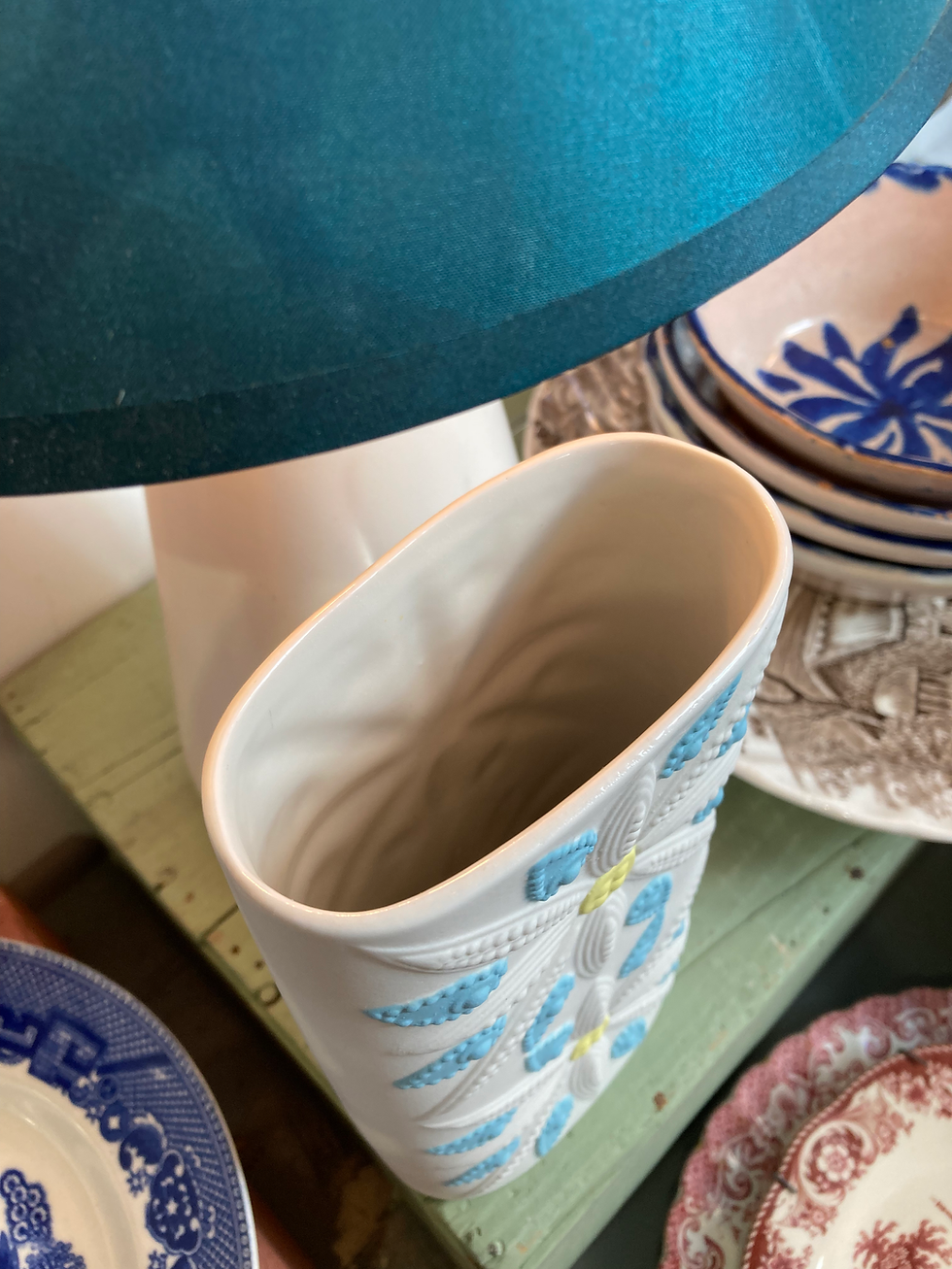 Thumbnail: VINTAGE BISQUE PORCELAIN VASE