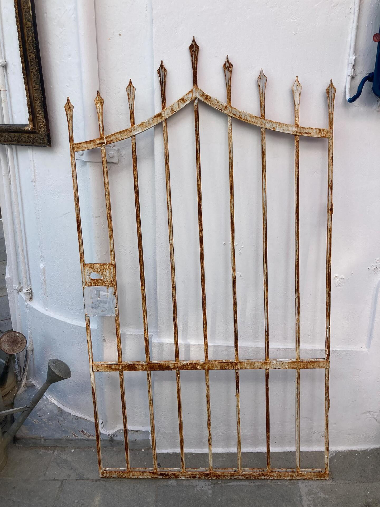 LARGE VINTAGE HAND FORGED IRON GATE