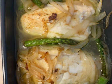 Merluza asada
