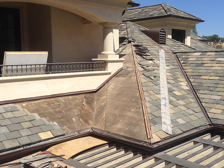Valley Area Slate Roof Repair