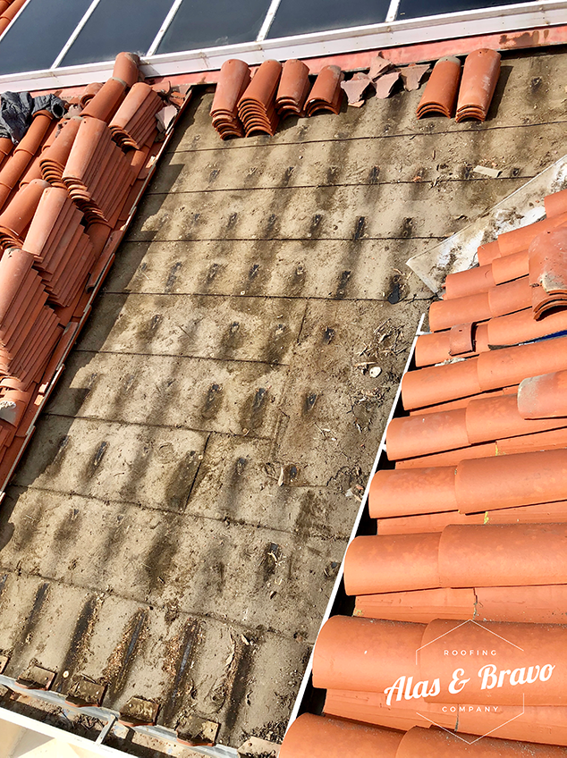 clay tile roof cleaning solution