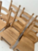 Thumbnail: Farmhouse Ladder Back Chairs (Flat Seats)