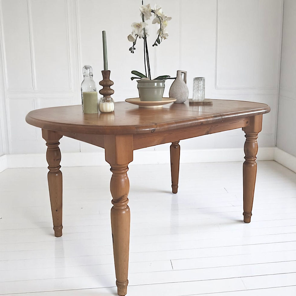 Thumbnail: 6.5ft / Extending Traditional Pine Dining Table