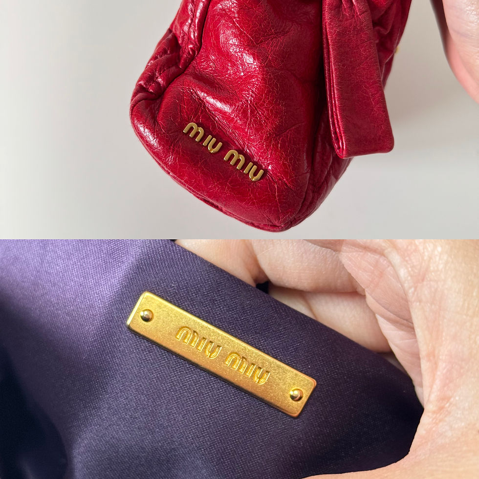 Thumbnail: MIUMIU Frill Hand/Crossbody Bag in Red