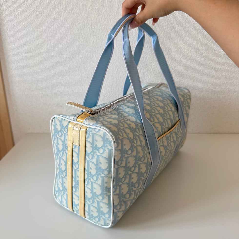 Thumbnail: CHRISTIAN DIOR No.1 Boston Bag in Light Blue