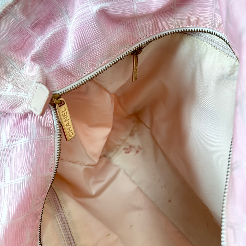 Thumbnail: CHANEL Travel Line Tote Bag in Pink 