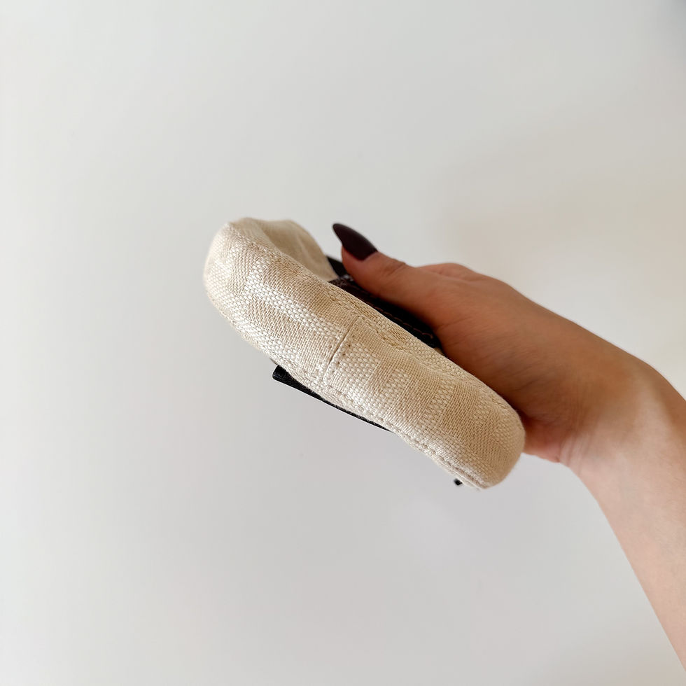Thumbnail: FENDI Zucca Mini Croissant Beige