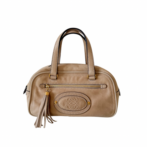 LOEWE Boston Bag with Tassel in Brown | Kokollections