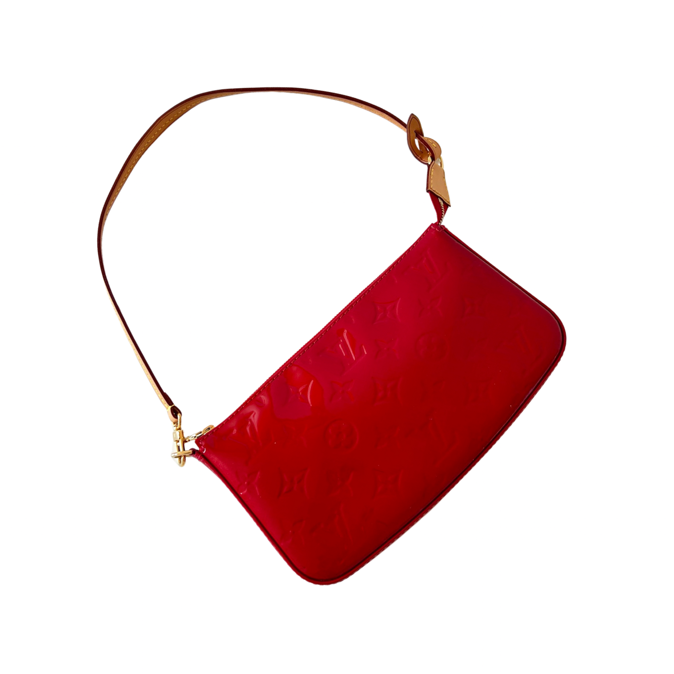 LOUIS VUITTON Red Vernis Pochette