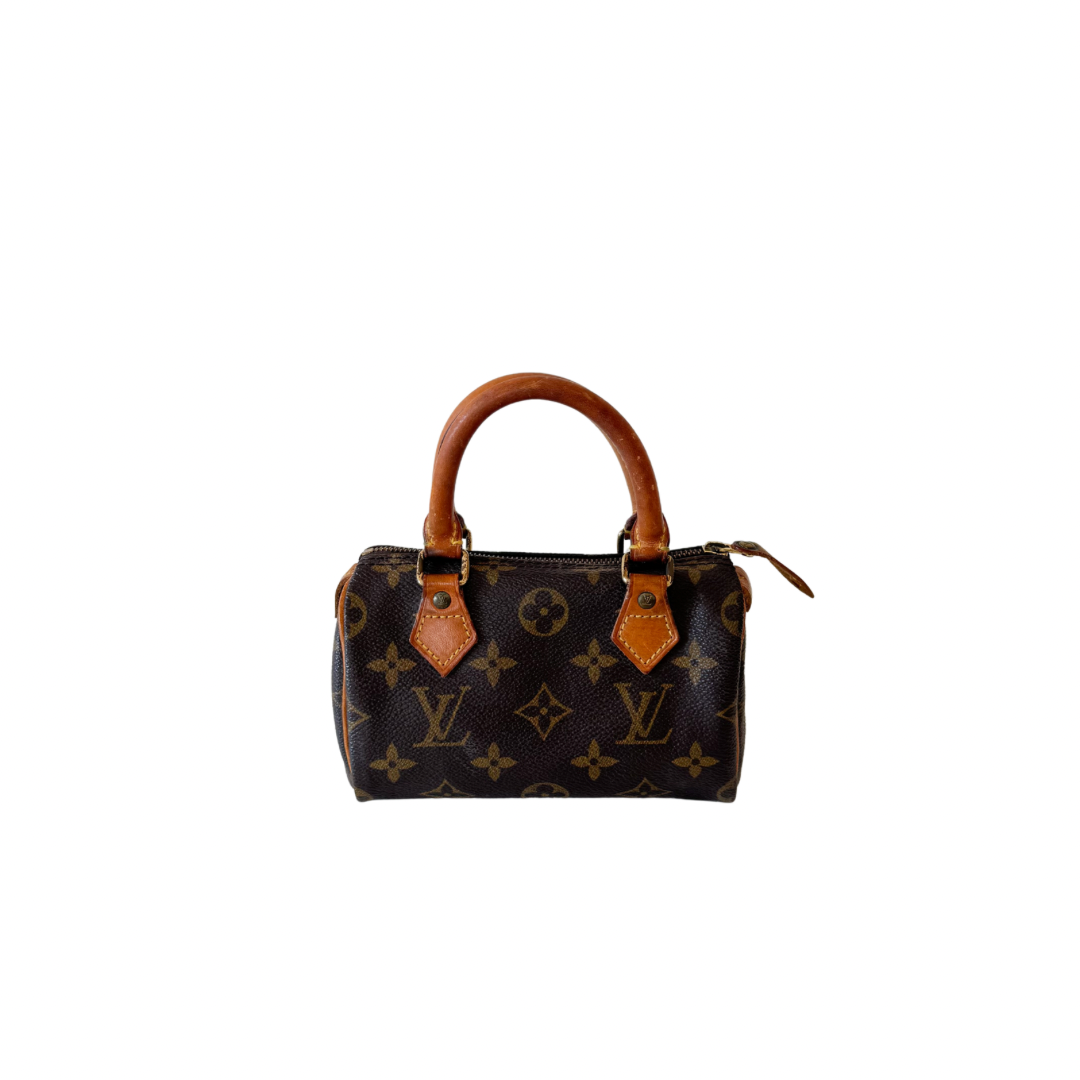LOUIS VUITTON Monogram Mini Speedy Brown