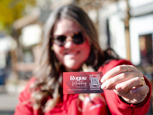Kat Sharpe, founder of Rogue, marketing Red Deer businesses through her first year in business.