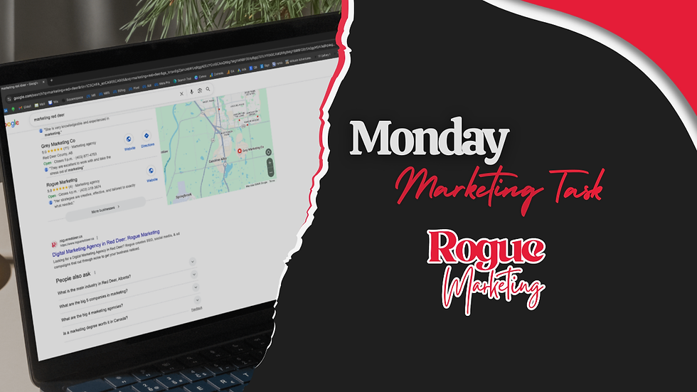 Local Red Deer SEO keyword audit showing website rankings, search console data, and keyword optimization strategy